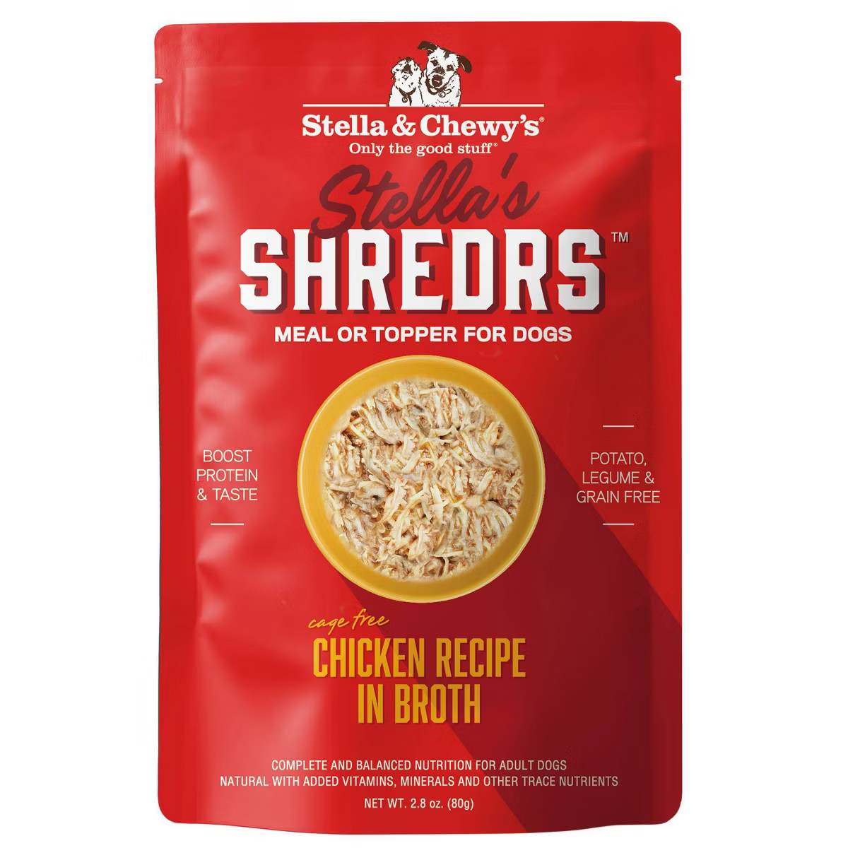 Stella & Chewy's Stella's Shreds Chicken Flavor in Broth Wet Dog Food - 2.8oz | Target