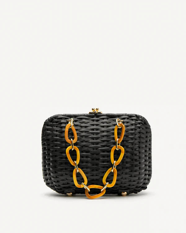 Hen Wicker Bag - Red | Frances Valentine