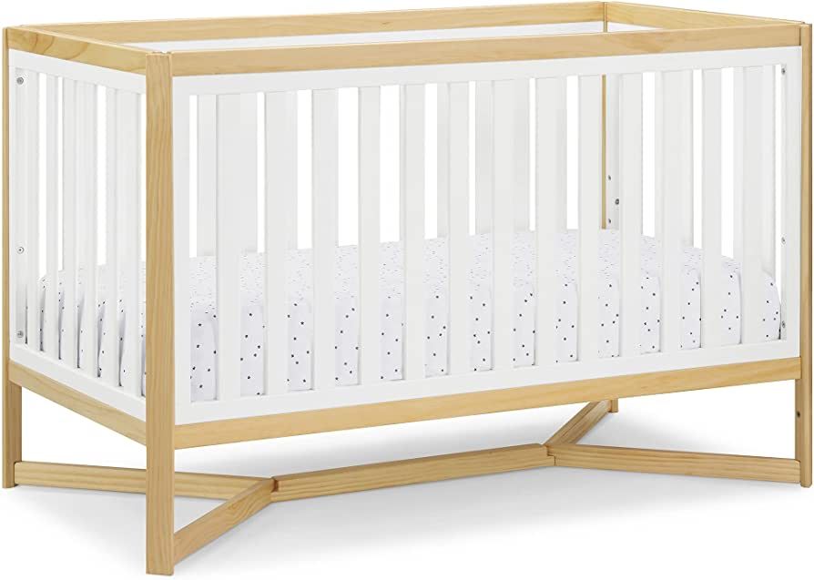 Tribeca 4-in-1 Baby Convertible Crib, Bianca White/Natural | Amazon (US)