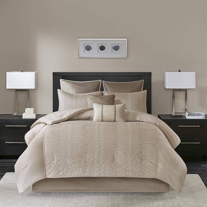 Madison Park Cozy Comforter Set-Trendy Design All Season Down Alternative Luxury Bedding with Mat... | Amazon (US)