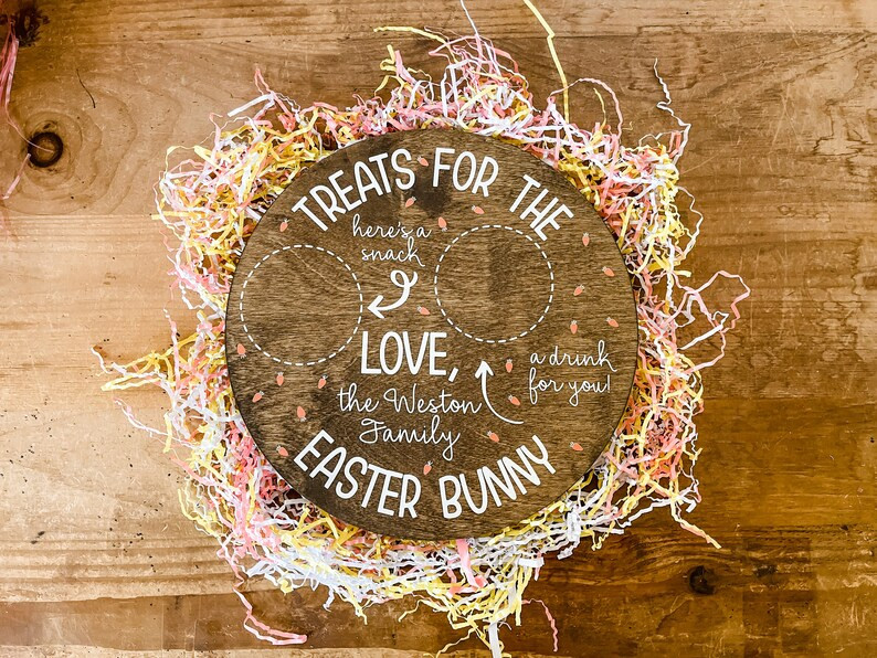 Personalized Easter Bunny Tray, Tray for Bunny, Kids Easter Activity, Wooden Easter Bunny Tray, D... | Etsy (US)