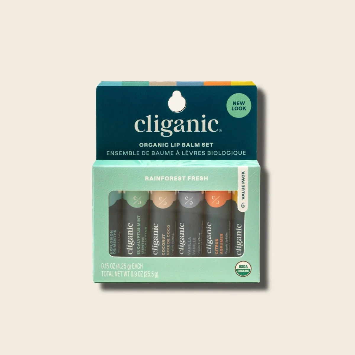 Organic Lip Balm Set - Rainforest Fresh | Cliganic