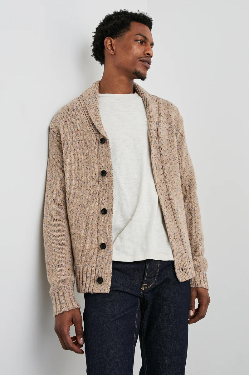 CORDEN CARDIGAN - OATMEAL SPECKLE | Rails