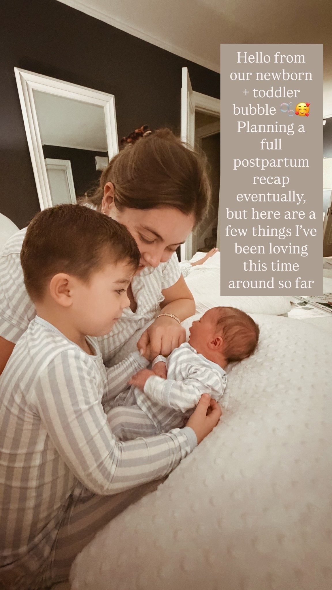 Hello from our newborn + toddler bubble 🫧🥰 Planning a full postpartum recap eventually, but here are a few things I’ve been loving this time around so far

#LTKmomlife #LTKBaby #LTKMidsize