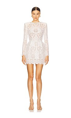 Bronx and Banco Casey Lace Mini Dress in White from Revolve.com | Revolve Clothing (Global)