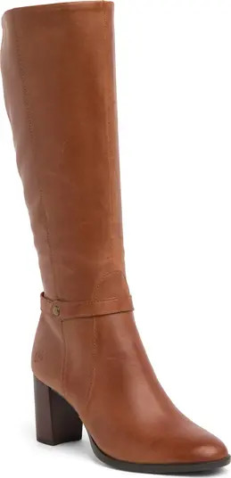 Bridget Block Heel Leather Boot | Nordstrom Rack