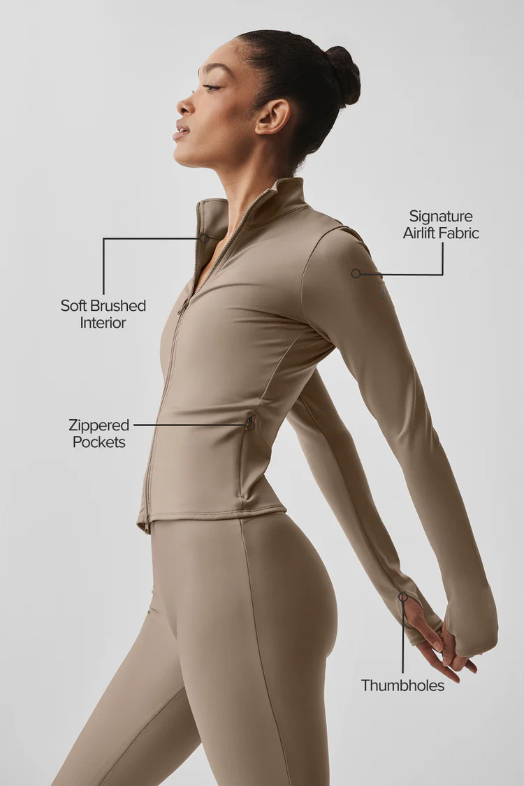 Airlift Winter Warm Radiant Full-Zip Jacket | Alo Yoga (US)