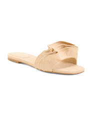 Handmade In Brazil Ivy Ruffle Flat Sandals | Women's Shoes | Marshalls | Marshalls