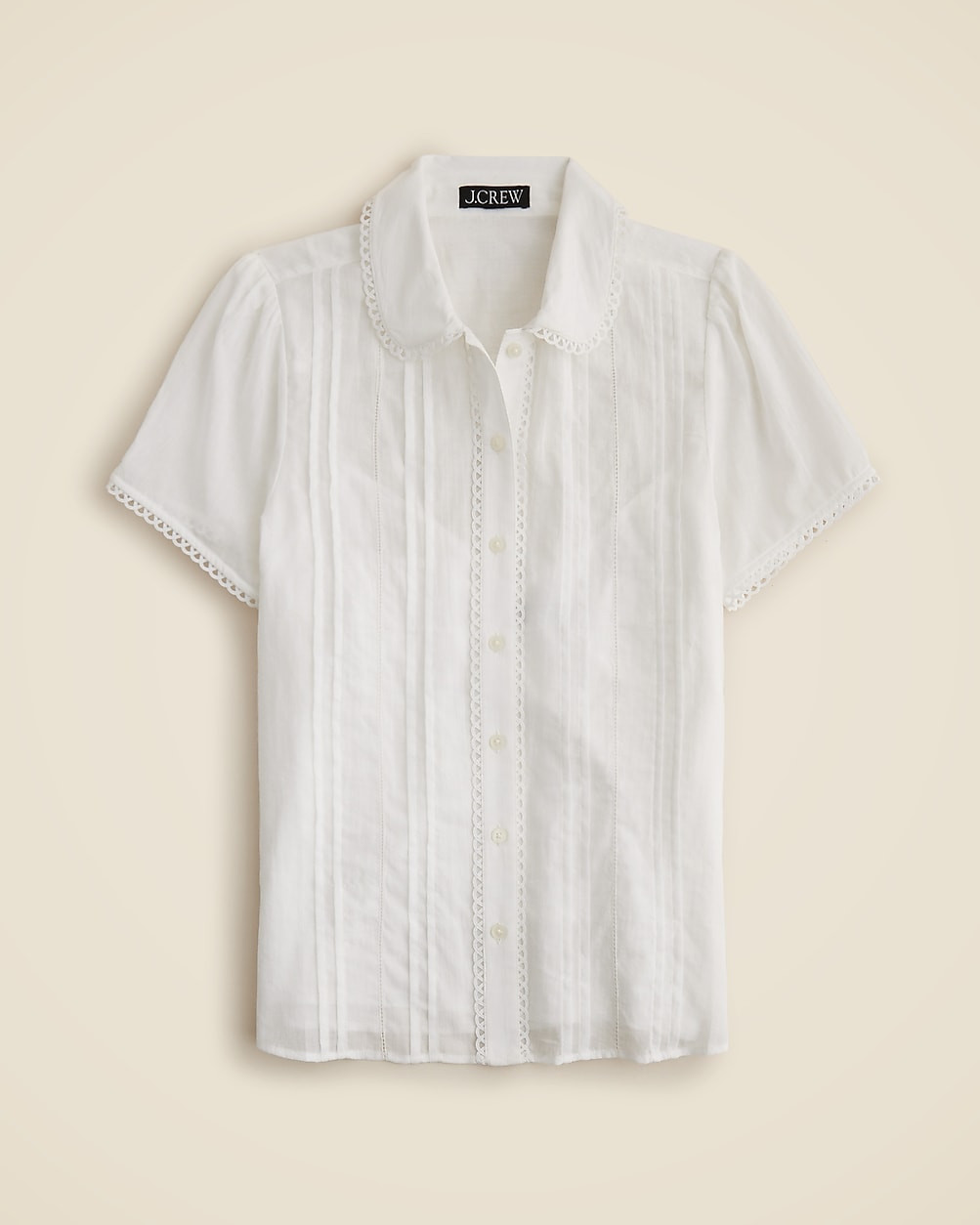 Button-up short-sleeve shirt in cotton voile | J. Crew US
