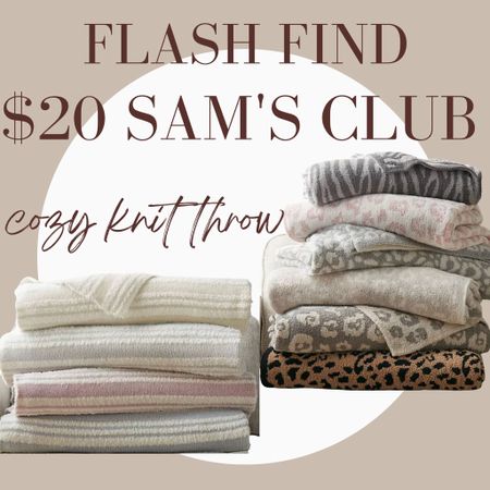 🚨Flash find! 🚨The Sam’s Club Cozy Knit Throw is now just $20. I’ve tested a lot of the boucle blankets out there and this one is at the TOP of my list. There are a LOT of options here - we’re talking leopard print, stripes, cableknit, solid colours, neutrals, and other prints and patterns. 

Fun fact: you don’t have to be a member to shop the Sam’s Club website! You pay a $2 service fee per item and you can shop freely. 

This super soft throw would look amazing in a bedroom, living room, or a home office (that’s where I use mine the most!). 

#samsclub #barefootdreams #blanket #throwblanket #bedroom #office #homeoffice #lookforless #livingroom #couch #decor #homedecor 

Barefoot dreams dupe. Barefoot dreams blanket dupe. Barefoot Cozy Chic blanket dupe. Barefoot dreams dupes. Affordable home decor. Costco blanket. Sam’s club blanket. Affordable boucle blanket. Barefoot dreams dupes. Couch blanket. Leopard blanket. Super soft blanket. Decorating on a budget. Costco finds. Sam’s club finds. Neutral blanket. Striped blanket. 


#LTKunder50 #LTKsalealert #LTKhome