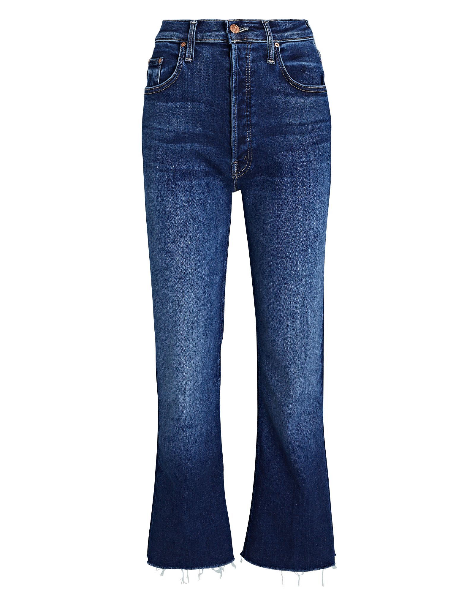 MOTHER The Tripper Ankle Fray Bootcut Jeans, Denim 23 | INTERMIX