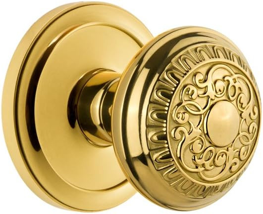 Grandeur 810561 Circulaire Rosette Double Dummy with Windsor Knob in Polished Brass | Amazon (US)