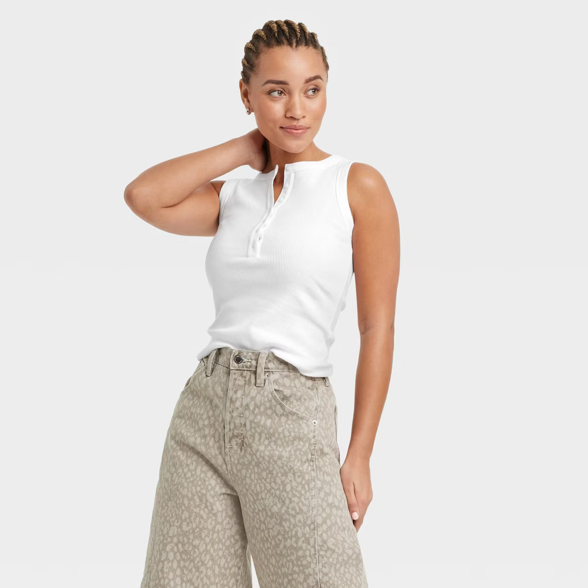 Women's Henley Tank Top - Universal Thread™ | Target