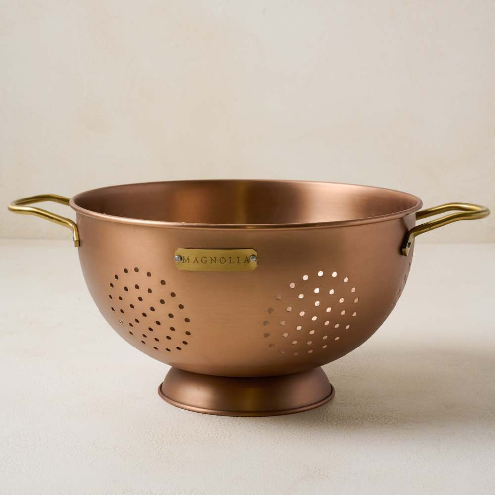 Copper and Brass Colander | Magnolia