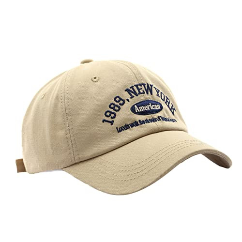 Classic 1989 New York Letters Embroidery Canvas Low Profile Baseball Cap Trucker Hat Running Golf... | Amazon (US)