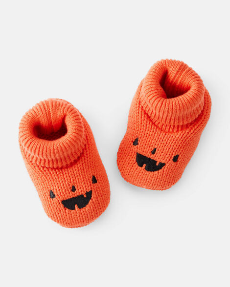 Carter's Baby Girls Halloween Crochet Booties - Orange NB-3M Orange | Carter's Inc