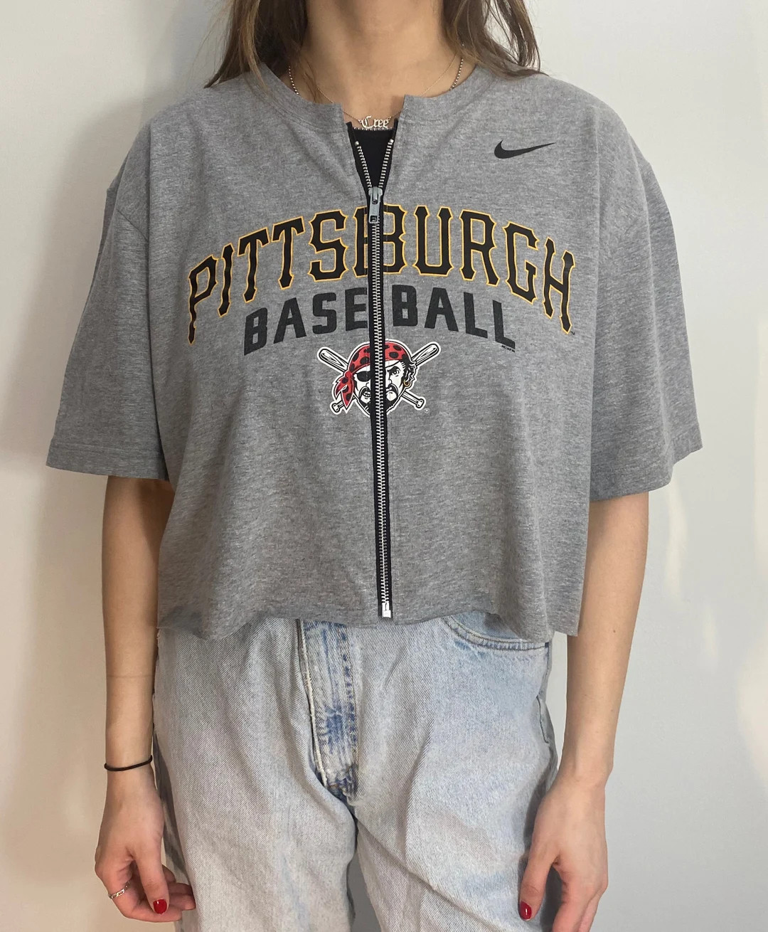 Vintage Pittsburgh Pirates Cropped Zip-up Tee XXL - Etsy | Etsy (US)