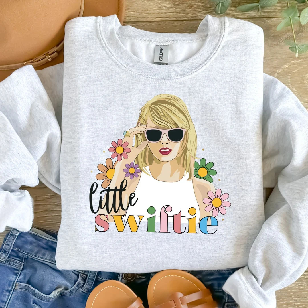 Little Swiftie Sweatshirt,flower Taylor Girls Sweater,first Concert Outfits,taylor Swift Shirt, S... | Etsy (US)