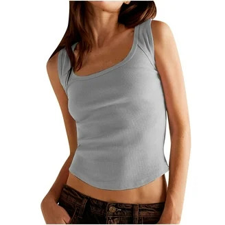 Time and Tru Women's Ribbed Tank Top, Sizes XS-XXXL - Walmart.com | Walmart (US)