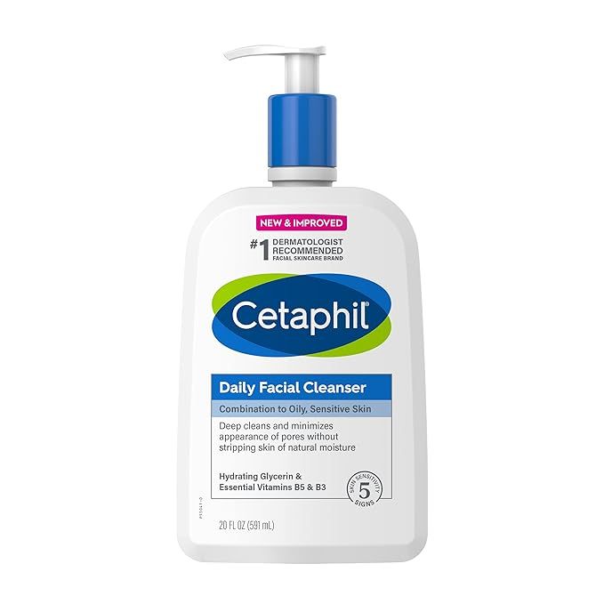 Face Wash by CETAPHIL, Daily Facial Cleanser for Sensitive, Combination to Oily Skin, NEW 20 oz, ... | Amazon (US)