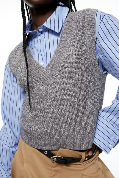 Rib-knit Sweater Vest | H&M (US + CA)