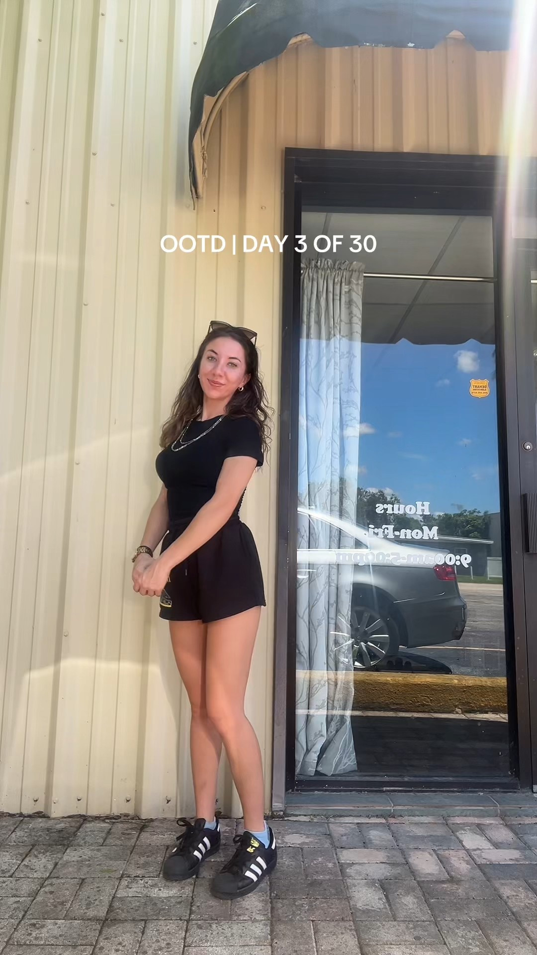 these shorts are so comfy and pairs perfectly with a black shirt! great for work vibes at the auto shop 🏁🖤

#LTKFindsUnder50