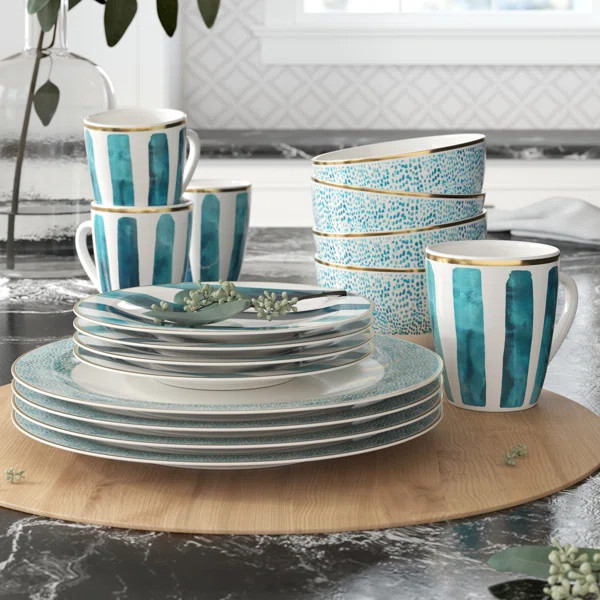Elle Decor Juillet 16 Piece Dinnerware Set, Service for 4 | Wayfair North America