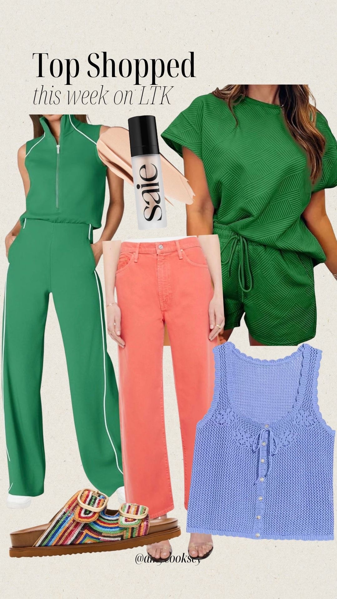 These were the top shopped items this week on LTK and I fully understand why. Green era? Coral jeans? Yes and YES.

@Saie #LTKAmazon #OldNavy #MotherDenim #HOCSpring

#LTKselfcare #LTKSeasonal #LTKBeauty