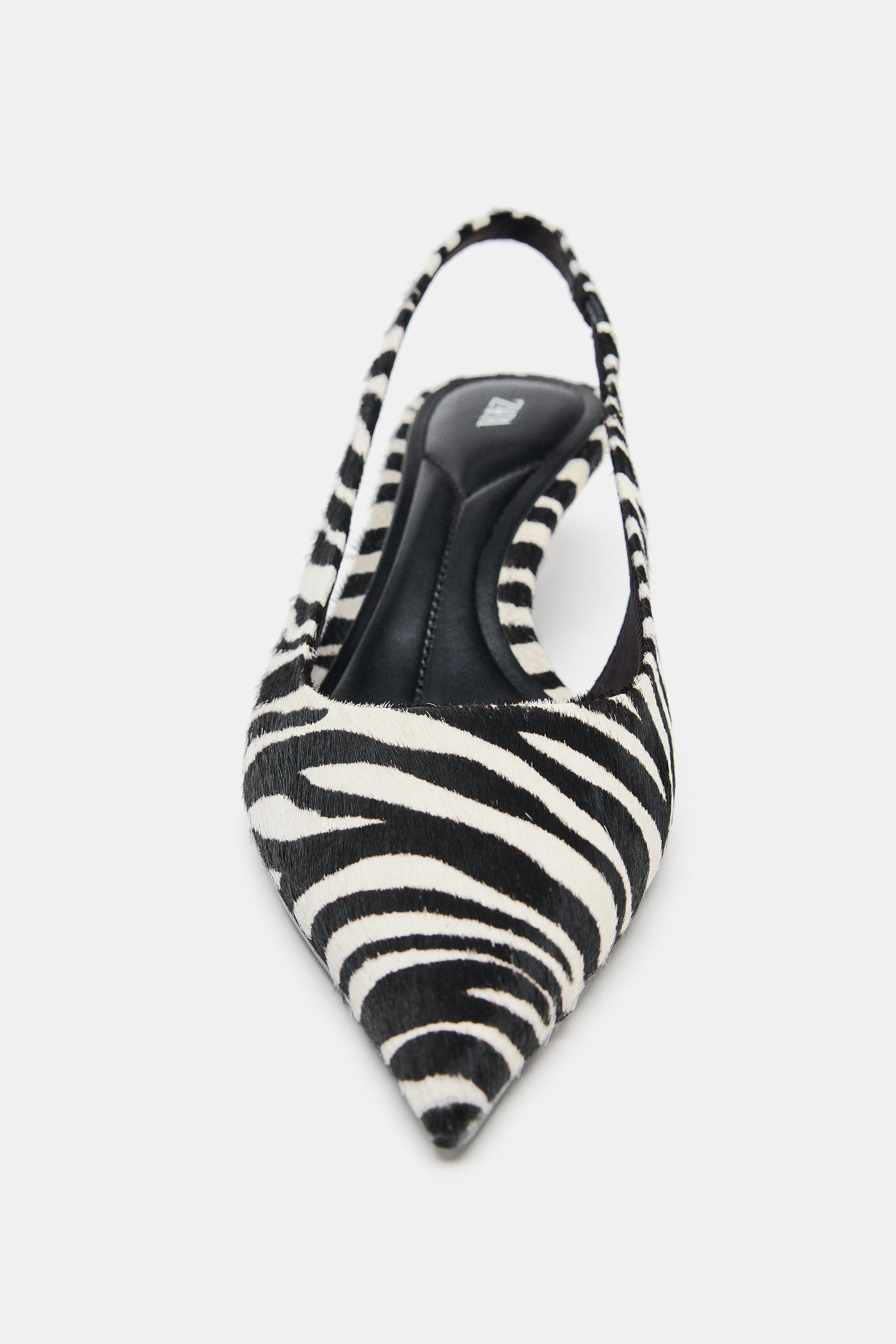 ANIMAL PRINT LEATHER SHOES | Zara US