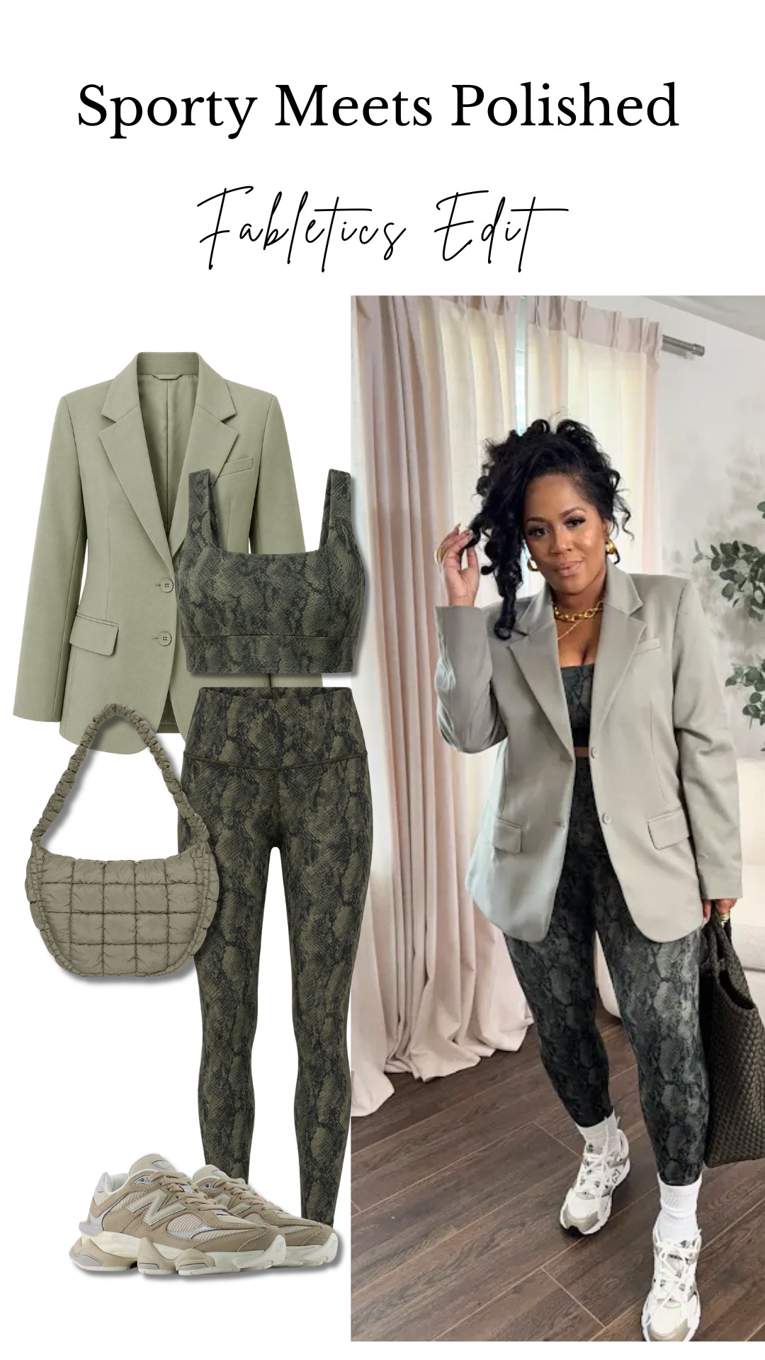A little sporty, a little polished 🤎 Love how the blazer dresses up this comfy set.

#Fabletics #CasualStyle #EverydayOutfit #SportyStyle 

 #LTKootd #LTKActive #LTKU
