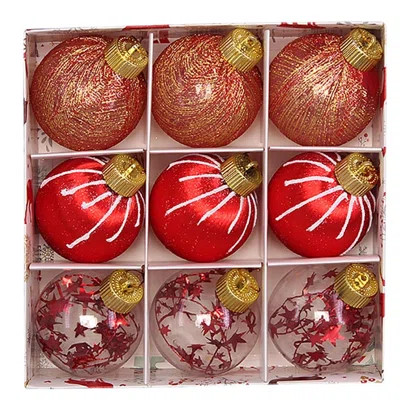 80Mm/3.15" Christmas Ball Ornaments - 9Pcs Large Shatterproof Foam Christmas Tree Decorations, Clear Plastic Glitter Hanging Balls For Xmas Holiday Pa | Wayfair North America