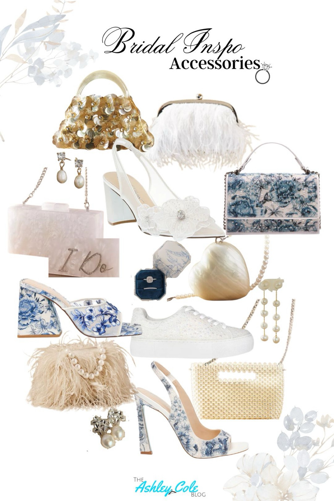 Saw so many beautiful accessories that would be perfect for brides or if you love these romantic details as much as I do.  
.
#bridal #romantic #bow
#floral #blue #weddingguest 

#LTKwedding #LTKshoecrush #LTKitbag