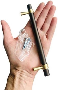 Oil Rubbed Bronze and Gold Heavy Quality Brass Kitchen & Bathroom Cabinet Hardware Drawer Pull Ha... | Amazon (US)