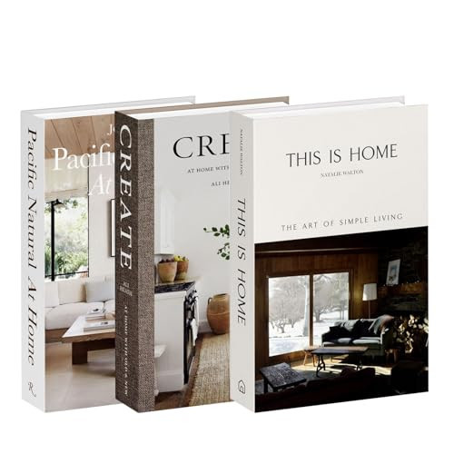 Faux Decorative Books for Home Decor - Luyseyha Fake Hollow Books Stack, Cardboard Decor for Coffee Table, Shelf, Living Room, Bedroom, Set of 3 | Amazon (UK)
