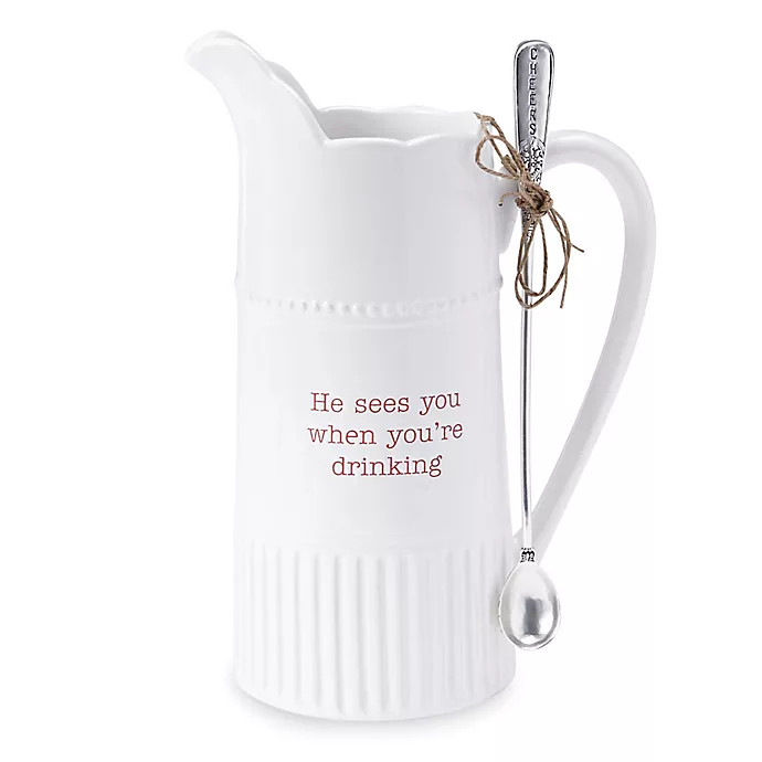 Mud Pie® Circa Christmas 2-Piece Pitcher Set | Bed Bath & Beyond