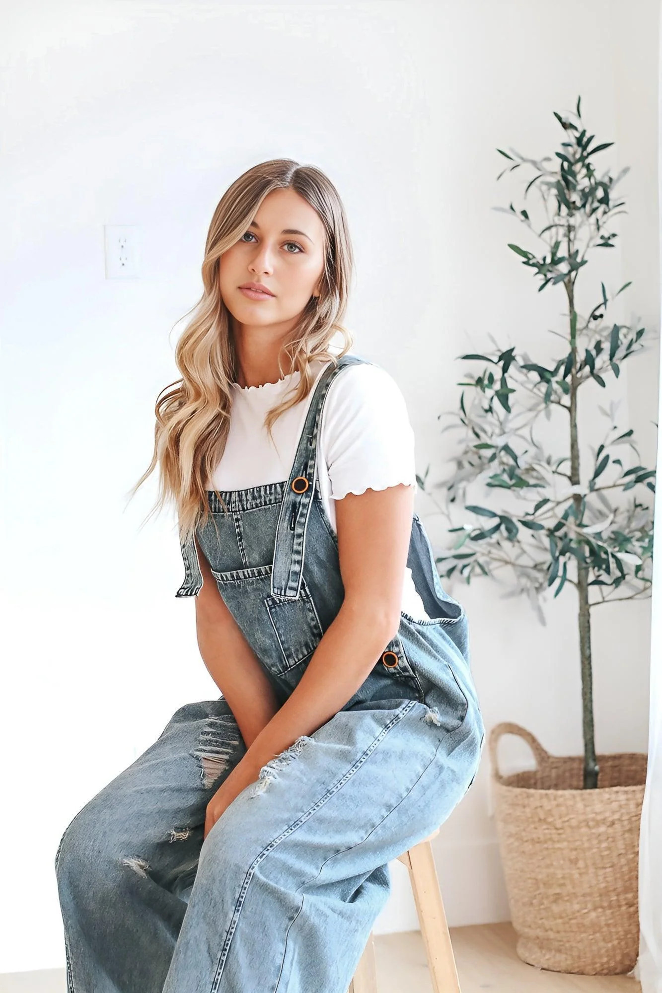 Frankie Denim Overalls | FEHRNVI