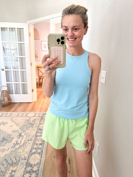 Loving this color combo! Wearing the size medium top and small shorts  

#LTKstyletip #LTKfindsunder50 #LTKfitness