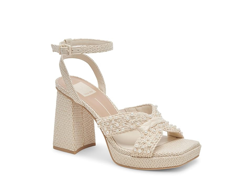 Dolce Vita Aries Pearl-127 Women's Sandals Vanilla Pearl : 10 M, Leather | Zappos