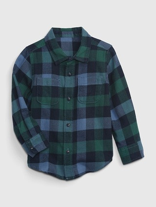 Toddler 100% Organic Cotton Flannel Shirt | Gap (US)