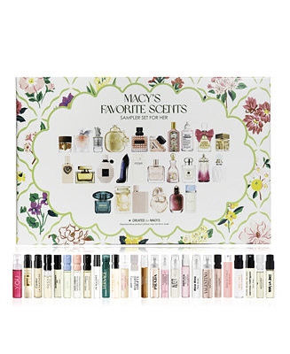 Macy's 26-Pc. For Her Fragrance Sampler Set | Macy's