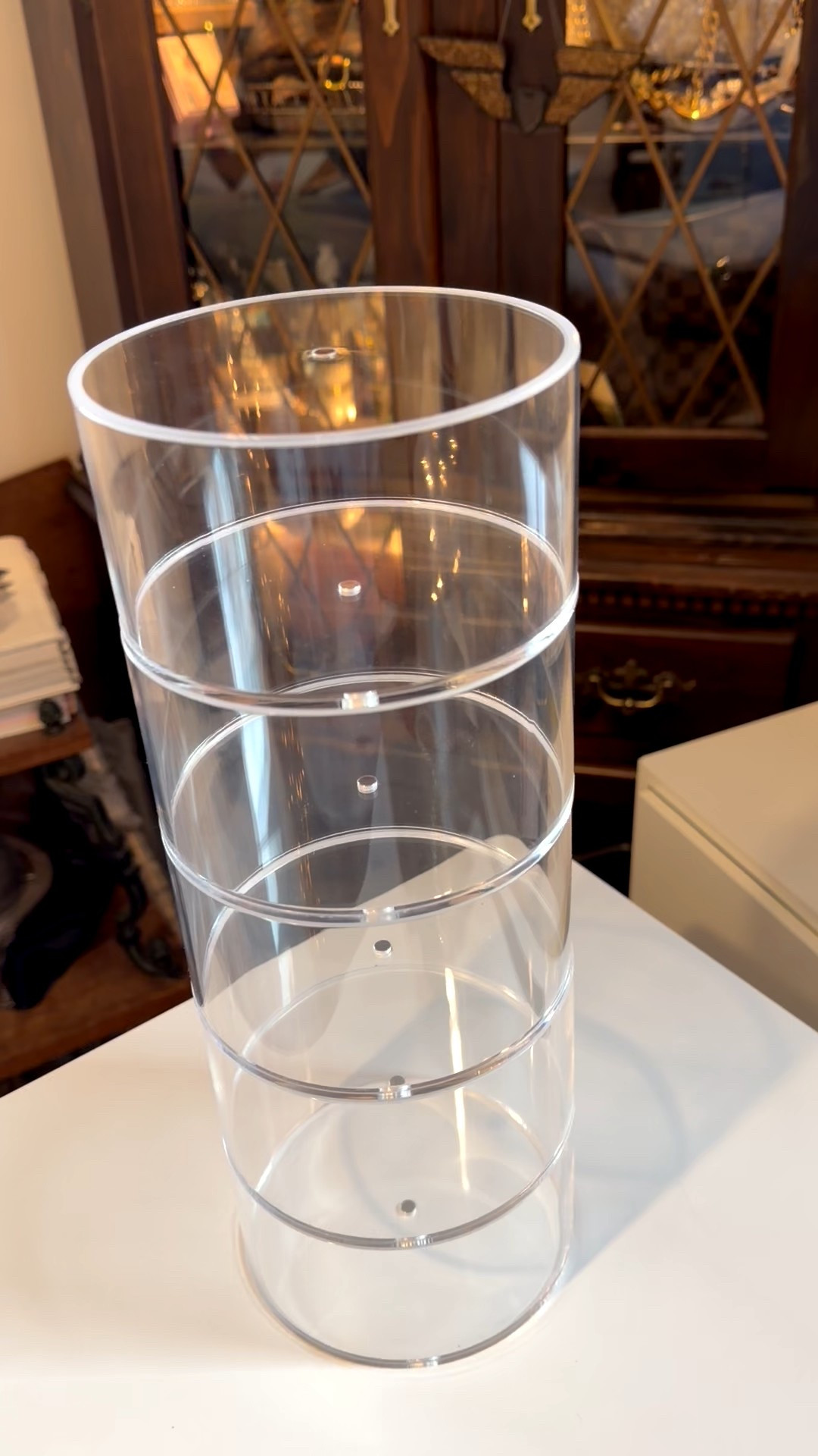 Love this acrylic tower for storage of my belts. But can be used to anything 

#LTKstorytime #LTKFindsUnder50 #LTKHome