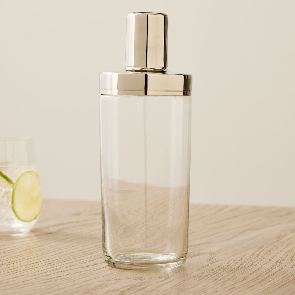 Archer Barware Collection, Cocktail Shaker, Polished Nickel | West Elm (US)