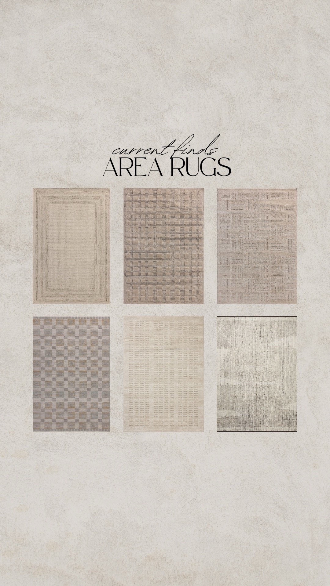 Neutral area rugs, modern organic area rugs, checkered rug, brown rug, taupe rug, beige rug, gray rug, tan rug, striped rug, abstract rug

#LTKSeasonal #LTKHome #LTKSaleAlert

#LTKFindsUnder100 #LTKSaleAlert #LTKHome