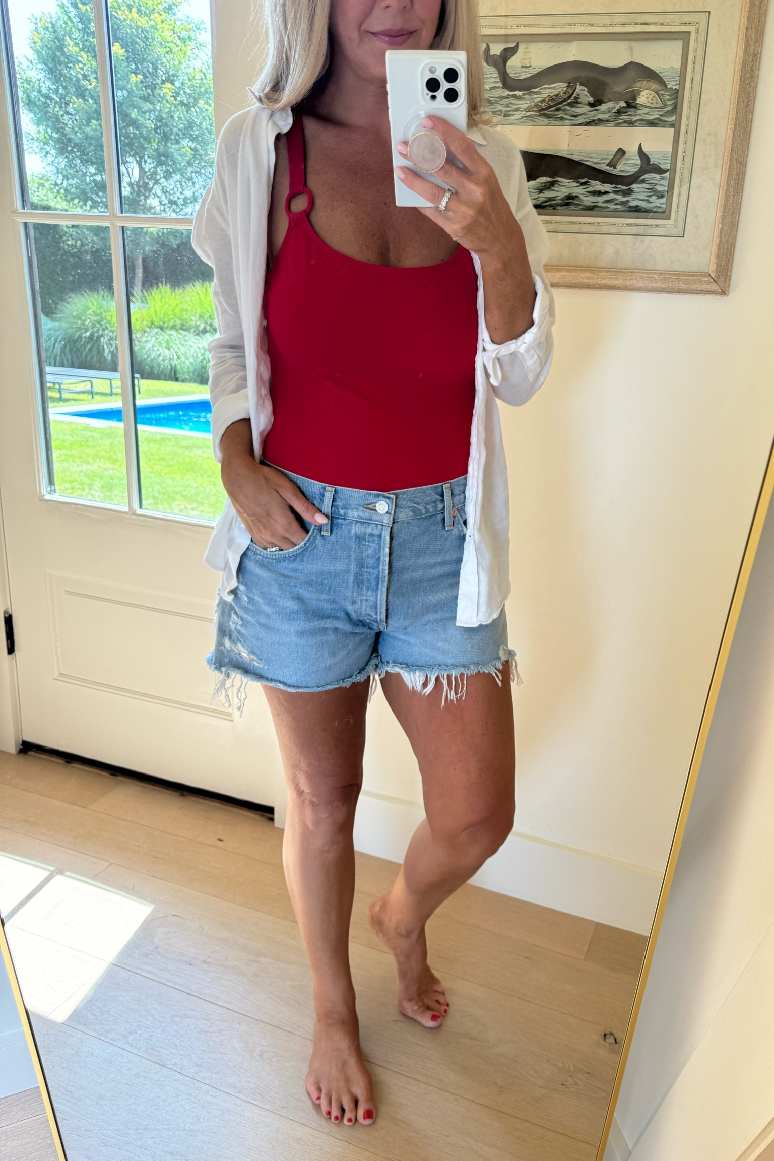 I wore the shorts

#LTKSwim #LTKOver40 #LTKMidsize