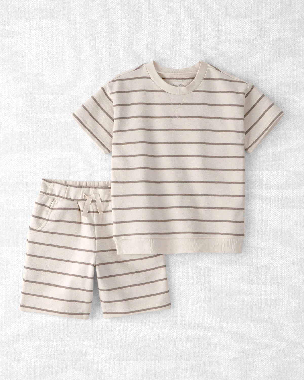 Kids 2-Piece Organic Cotton Top & Short Set in Stripes | Carter's Inc