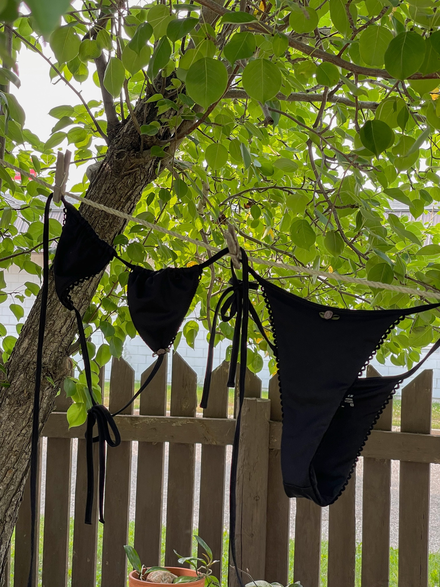 Little black bikini perfect for summer 