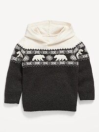 Unisex Fair Isle Sweater-Knit Hoodie for Toddler | Old Navy (US)
