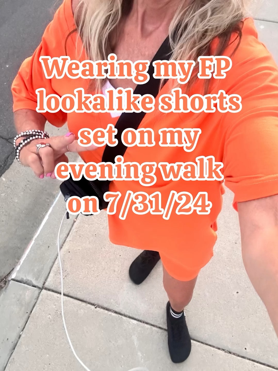 ✨ My comfy walking look ✨

I LOVE this Free People lookalike shorts set!  It’s one of my repeat Summer outfits, and it’s sooo comfortable to go on long walks! I wore it last night on my 2.86 mile walk in my neighborhood 😊. I’m wearing size S. I have my cropped ribbed tank underneath too (size M-L, I sized up for a looser fit). I always wear my Cakes nipple covers under these so I don’t have to wear a bra…so much more comfortable, especially in the heat! My barefoot sneakers are SUPER comfy for walking! Wearing my true size 9. I love these cute little socks with the stripes. I’m also wearing my little Nike crossbody bag. It’s just the right size for walking! I have my portable charger in it too!

LTK style tips, LTK fashion, LTK sale alert, LTK fit, LTK over 60, micro influencer, style influencer, wfh wardrobe, affordable fashion, sales & splurges, summer 2024, summertime fashion, ways to style, outfit ideas, outfit inspiration, everyday outfit, ootd, casual outfits, casual style, daily looks, over 60, over 60 fashion, over 60 style, ageless style, fun fashion, comfy style, glamma, instafashion, summer fashion, summer style, summer outfit, vacation outfit, resort wear, travel outfit, fun summer fashion, wear what you love, Amazon finds, Amazon cropped tank, Free People dupe, Free People lookalike, Amazon shorts set, barefoot sneakers, striped socks, crossbody bag, fun jewelry, fun watch bands, Cakes nipple covers, portable charger 

#LTKFindsUnder50 #LTKShoeCrush #LTKSaleAlert