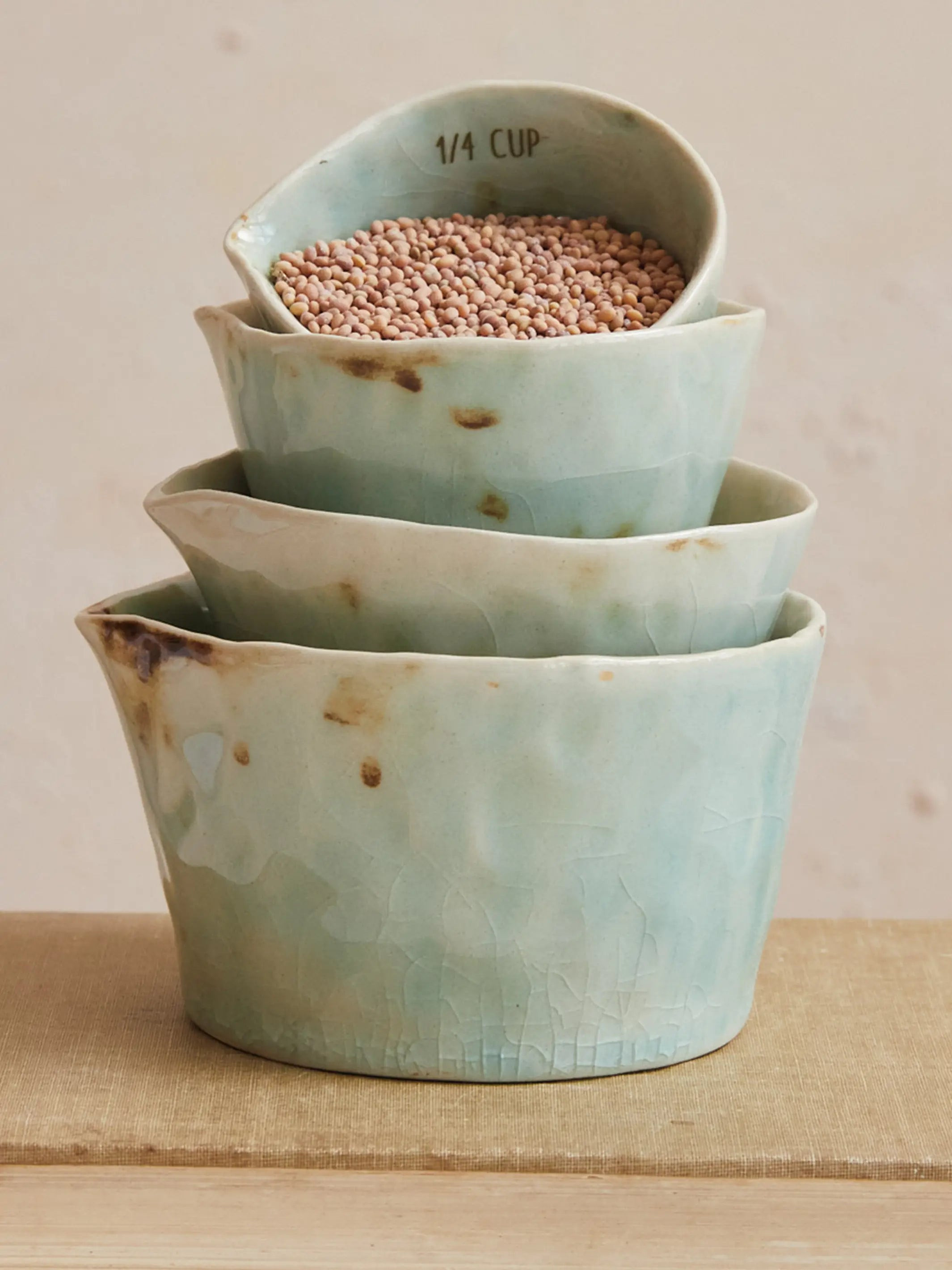 Stoneware Nesting Measuring Cups | Natural Life