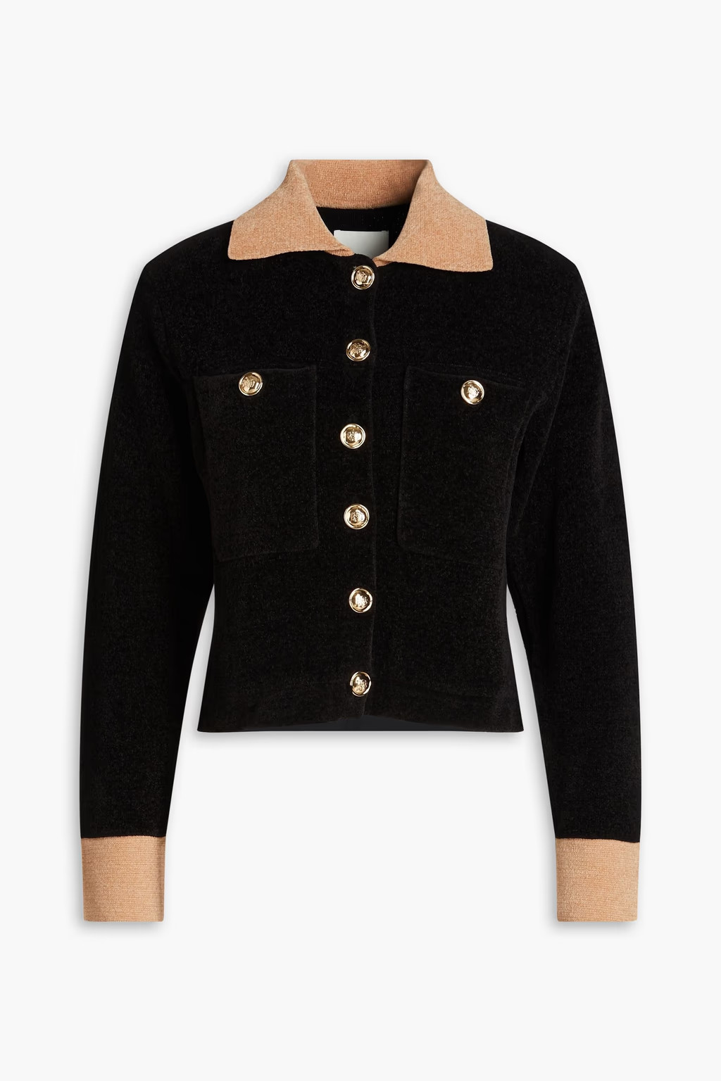 Two-tone chenille cardigan | The Outnet (APAC)